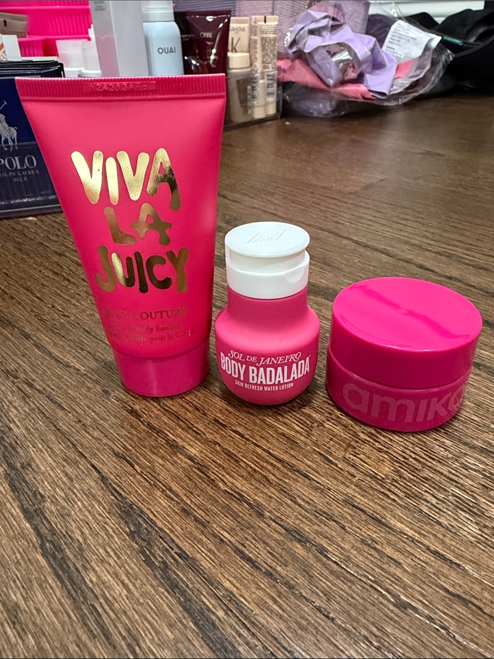 Bundle of 3 body lotions- Viva La Juicy/Juicy Couture, Amika, & Sol De Janeiro